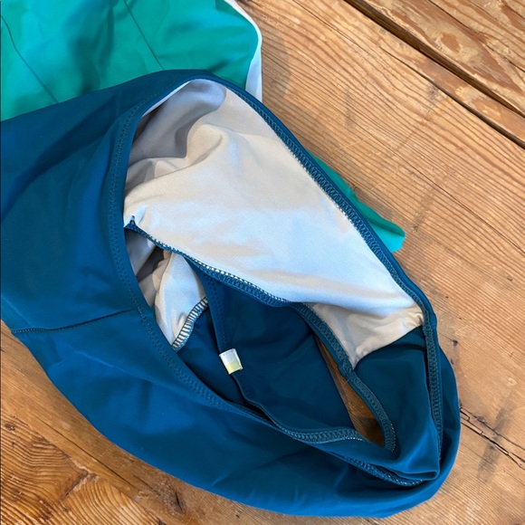 Summersalt Teal and White one piece Swimsuit - Picture 6 of 6